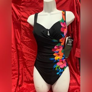 Swimsuit, one piece by Miraclesuit, size 8, NWT, look 10 lbs slimmer